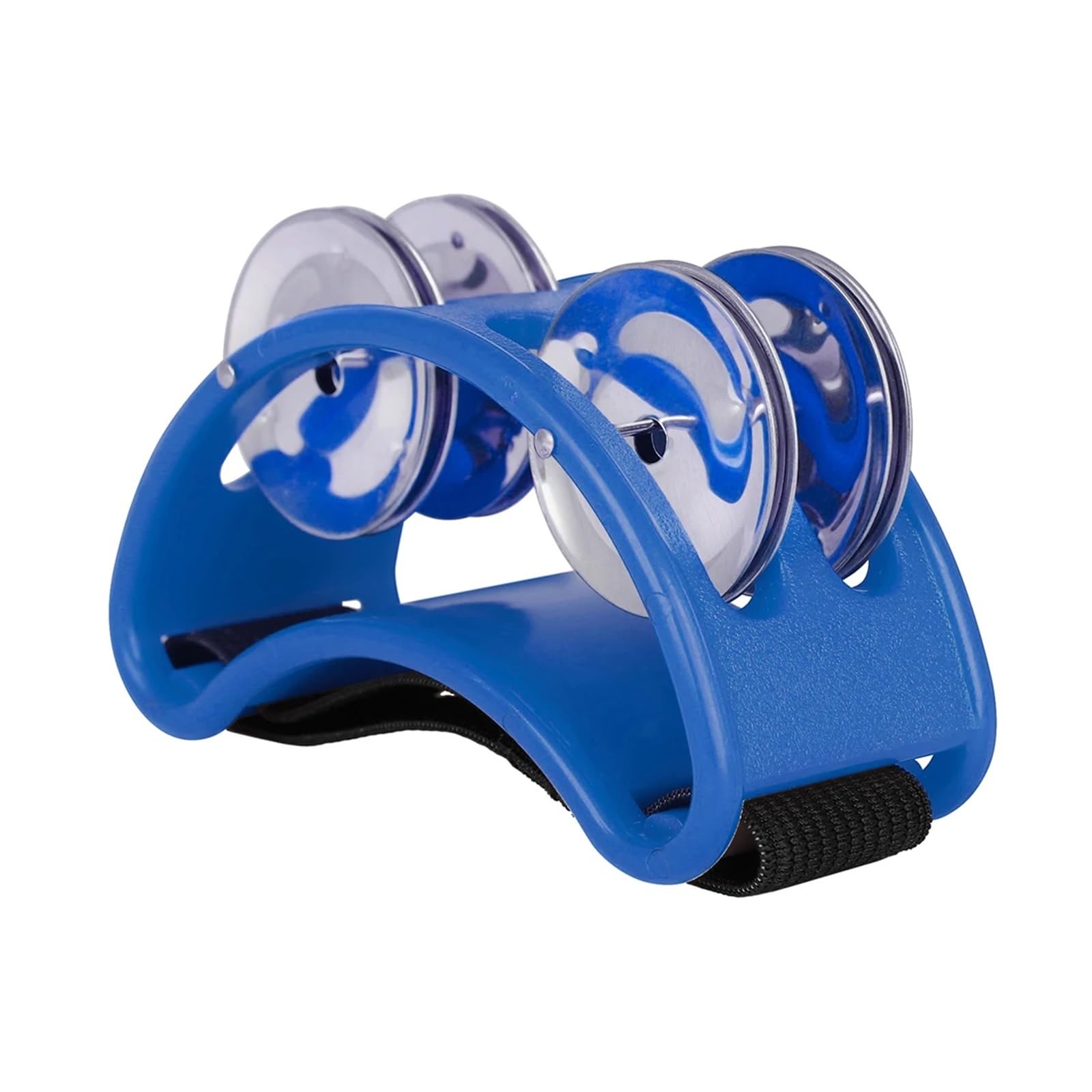 LXLAEOANG Outdoor Furniture Backrest Seat Cushion Musical Instruments Foot Jingle Bell Percussion Elliptical Tambourine Box Drum Companion with Cymbals(Blue)