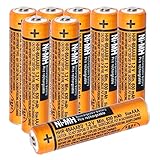 EOCIK HHR-65AAABU NI-MH AAA Rechargeable Battery for Panasonic 1.2V 630mAh AAA Rechargeable Battery for Cordless Phones (630-8pcs)