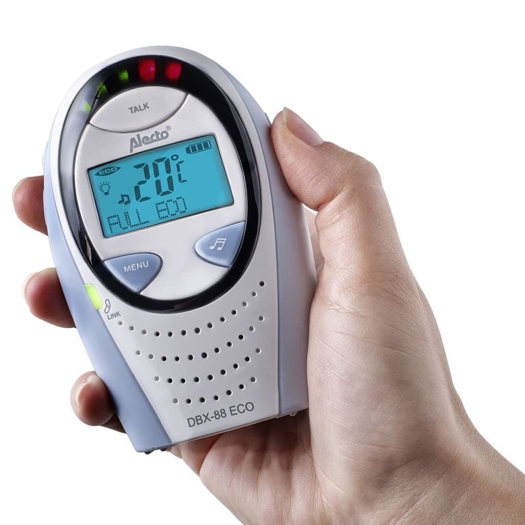 Alecto Bambino DBX-88 ECO DECT Baby Monitor Audio Babyphone con Connessione Sicura
