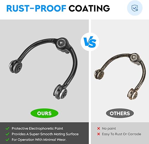Miniatura 4 de 10 brazos de control superiores delanteros con rótulas + eslabones de barra estabilizadora + barra de acoplamiento para Jeep Commander 2006-2010,