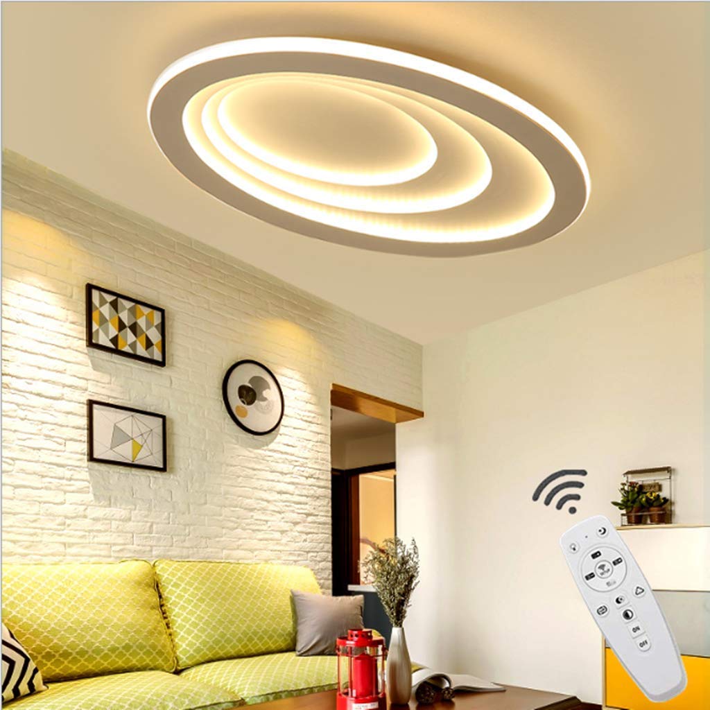 Plafonnier LED dimmable moderne acrylique avec télécommande luminaire 50cm - 8