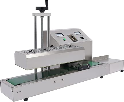 Continuous Induction Bottle Cap Sealer Machine, Electromagnetic Bottle Cap Automatic Sealer with Extension Table for Sealing Glass/Plastic Bottle Openings, 0.783.94in Sealing Diameter & 10-30 Pcs/Min