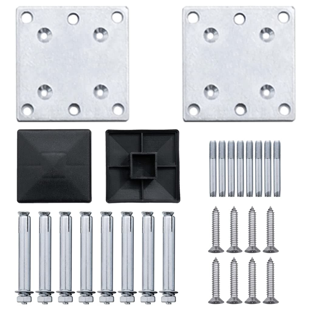 vidaXL Zaunelement-Set Braun 180x186 cm WPC