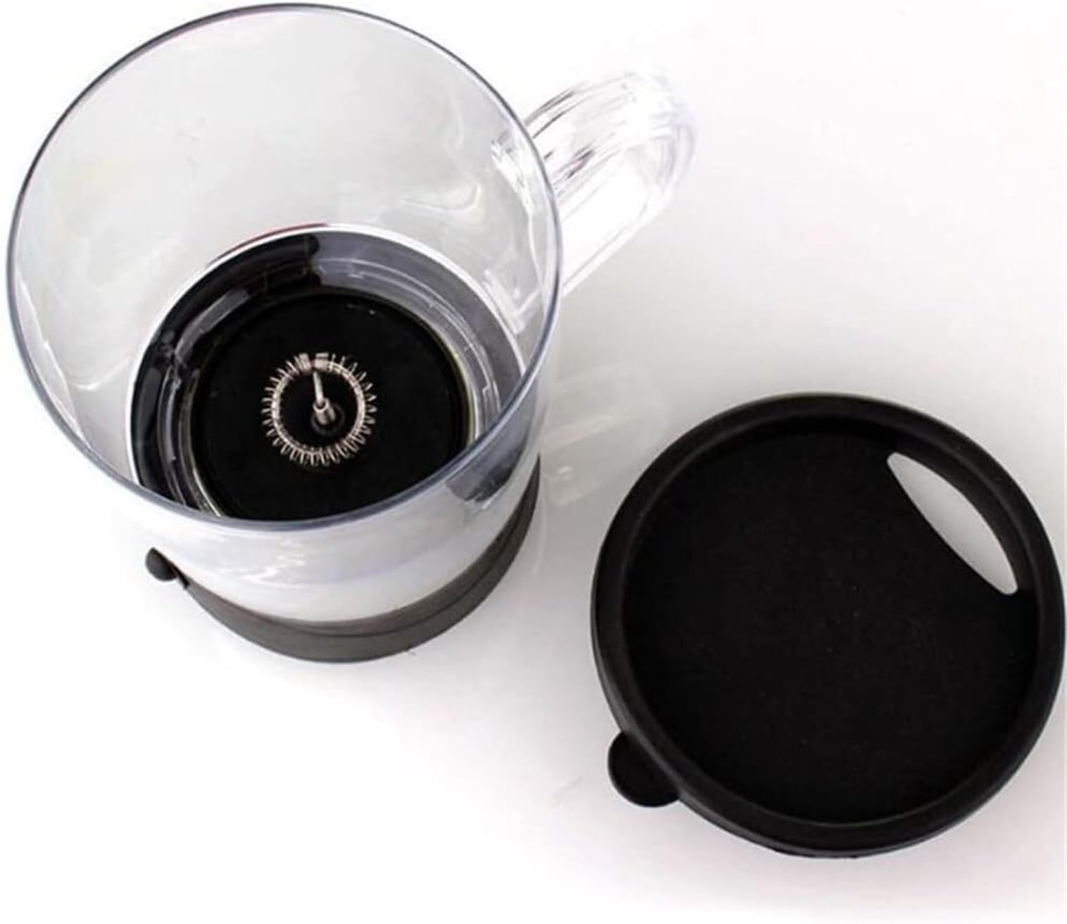 Espumador de Leche, Espumador De Leche Portátil Batidora De Leche De Mano Batidora De Leche Espumadora De Leche Eléctrica Bubbler Leche para Capuchino