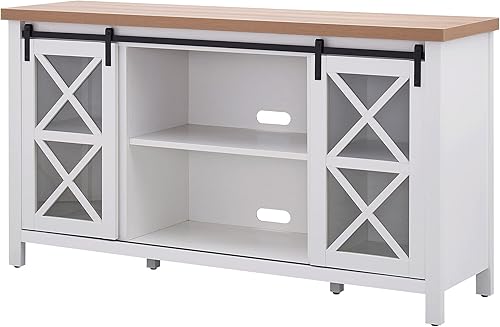 Miniatura 3 de Clementine - Soporte rectangular para TV de hasta 65 pulgadas, color blanco