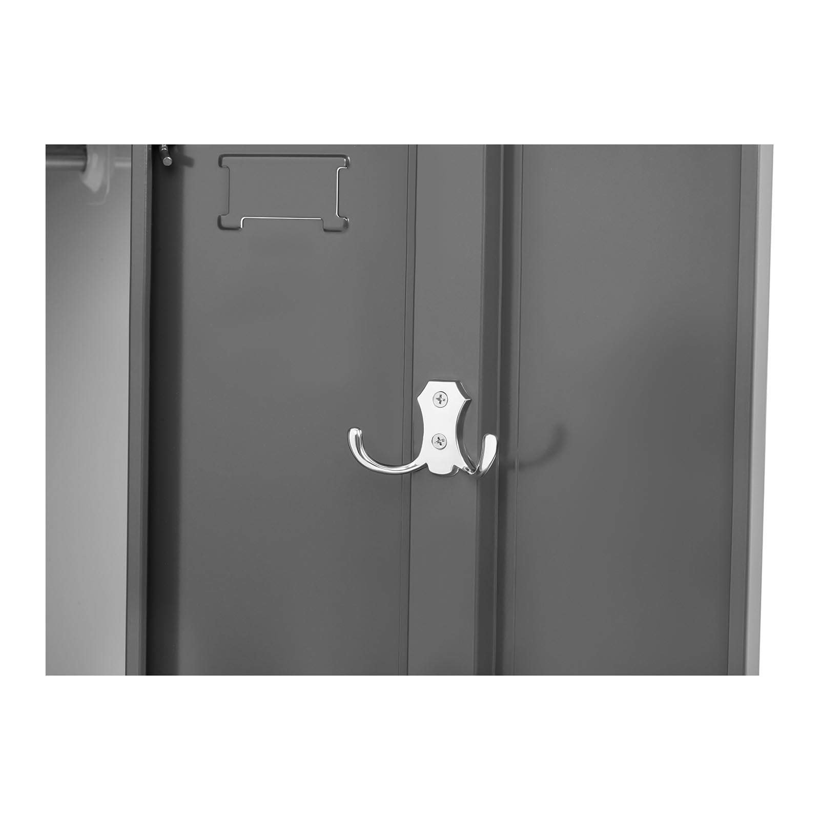Fromm & Starck Armoire Vestiaire Métallique Casier Métal Star_MCAB_03 (2 Compartiments, 2 Étagères, Capacité 80 kg, Verrouillable, Tringle, Acier Revêtu)