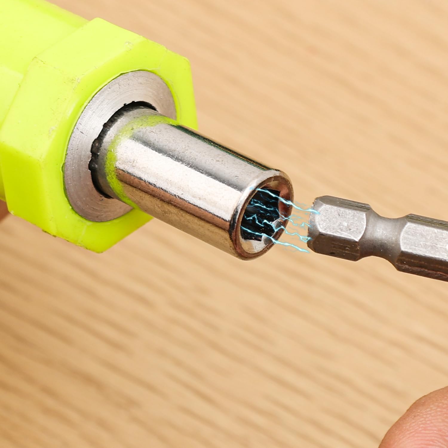 Ratchet Screwdriver Adjustable T Shape Wrench Multifunctional Non-Slip Handle for 1/4 Inch Hex Screwdriver Bits Set (10.1x8.5x2.7cm)