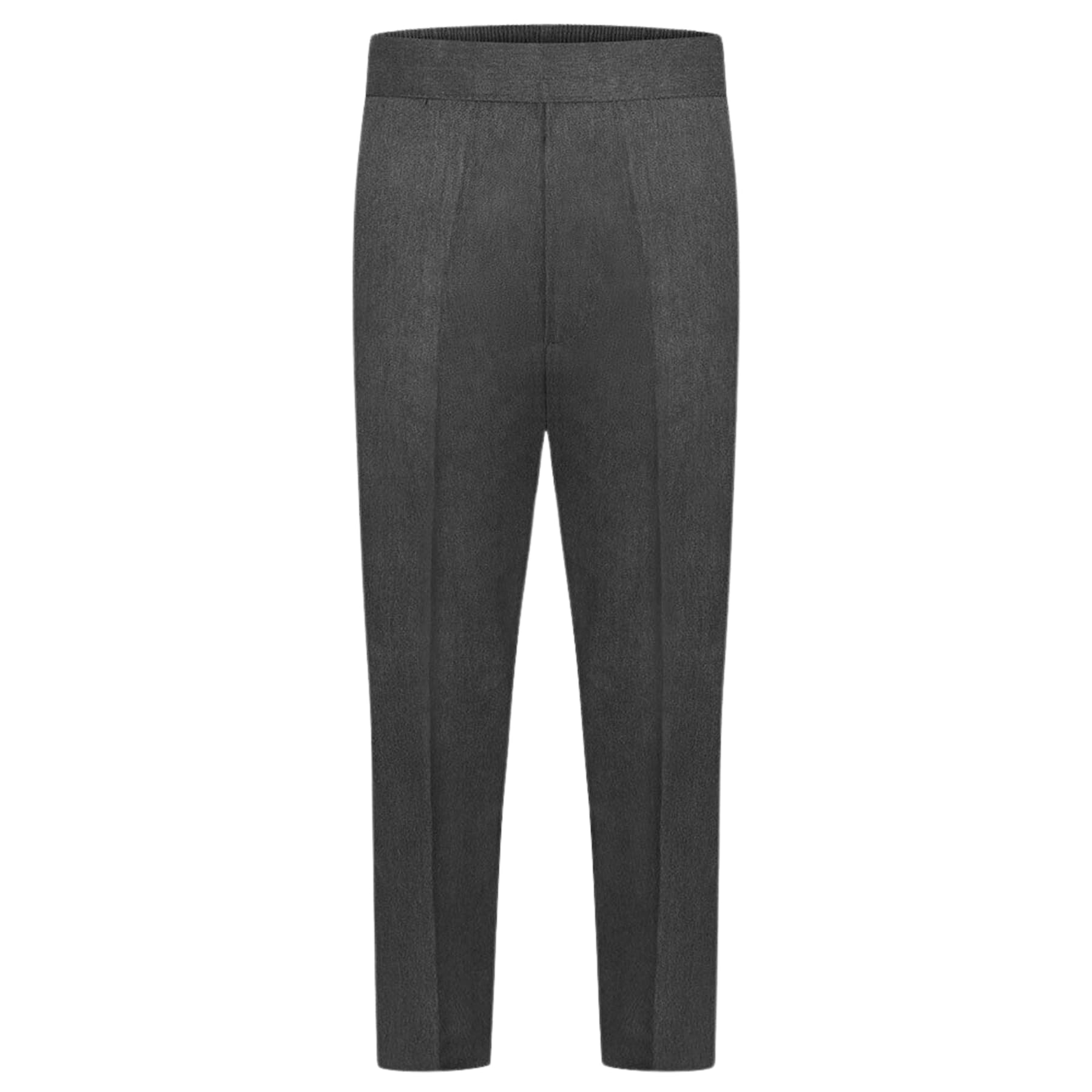 Pantalones de colegio para niños de 3-4 años, uniforme escolar gris con media elástica 8