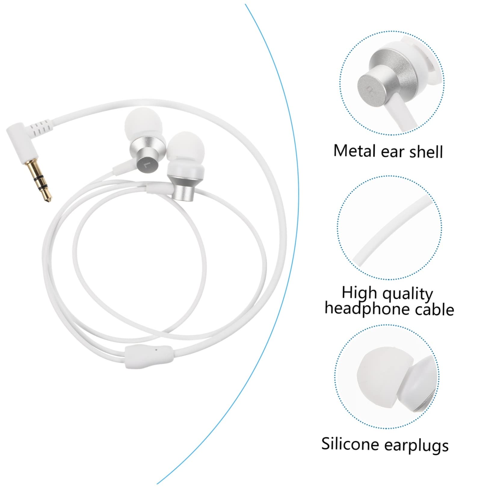 Artibetter 3pezzi Auricolari In-ear Portatili Per Vr Cuffie Compatibili Con Suono Potente e Bassi Migliorati Per Uso Quotidiano e Accessori Per Occhiali Vr