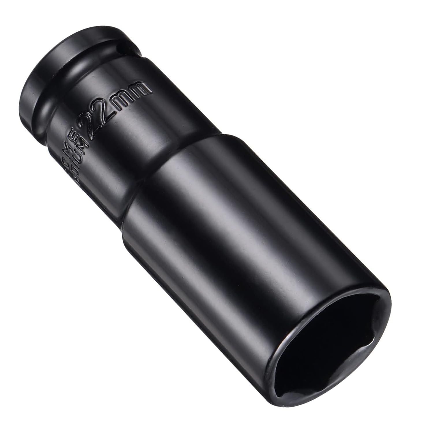 Uxcell 1/2 Inch Drive X 22mm Deep Impact Socket - CR-V Steel, 6-Point, Metric, 6 Length