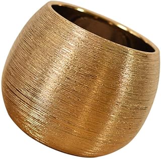 Cabilock Vaso de cerâmica dourado, vaso de cerâmica para plantas, vaso de flores, suculentas, vaso de flores de bonsai, vaso de flores, recipiente para plantas para decoração de mesa de escritório