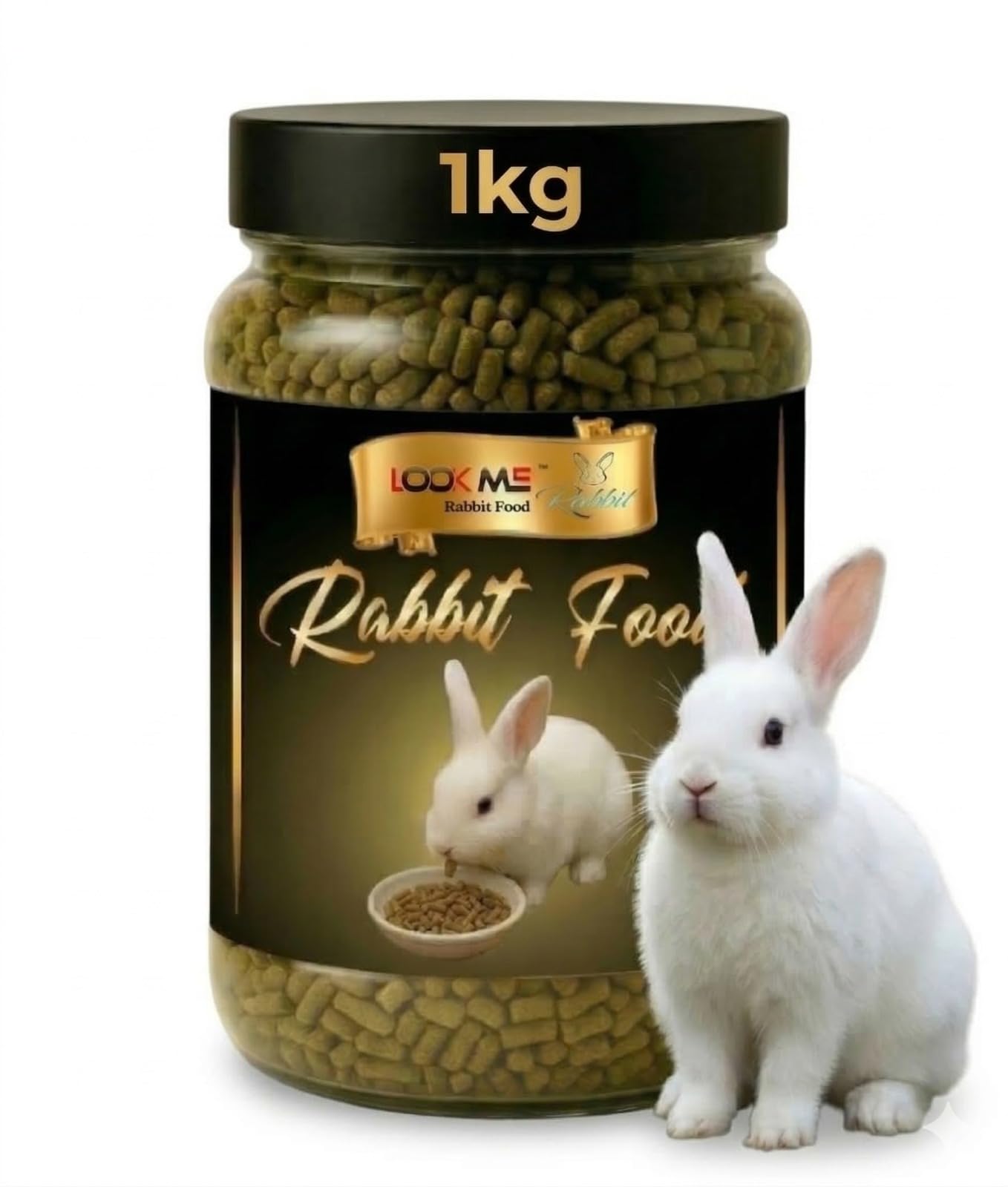 1KG Natural Rabbit Pellet Food – Balanced High Fiber Formula for Adult & Young Rabbits – Promotes Gut Health & Dental Care-image-34