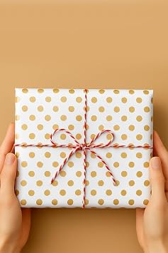 5 Adet Ambalaj ve Paket Ka d , Alt n Metalik Puantiye 70x100cm | Hediye Paketi ve Ambalaj Kaplama Ka d , Desenli B y k Boy Ambalaj Ka d , Kraft Ka t, Hediye Kutusu Paketleme Ka d