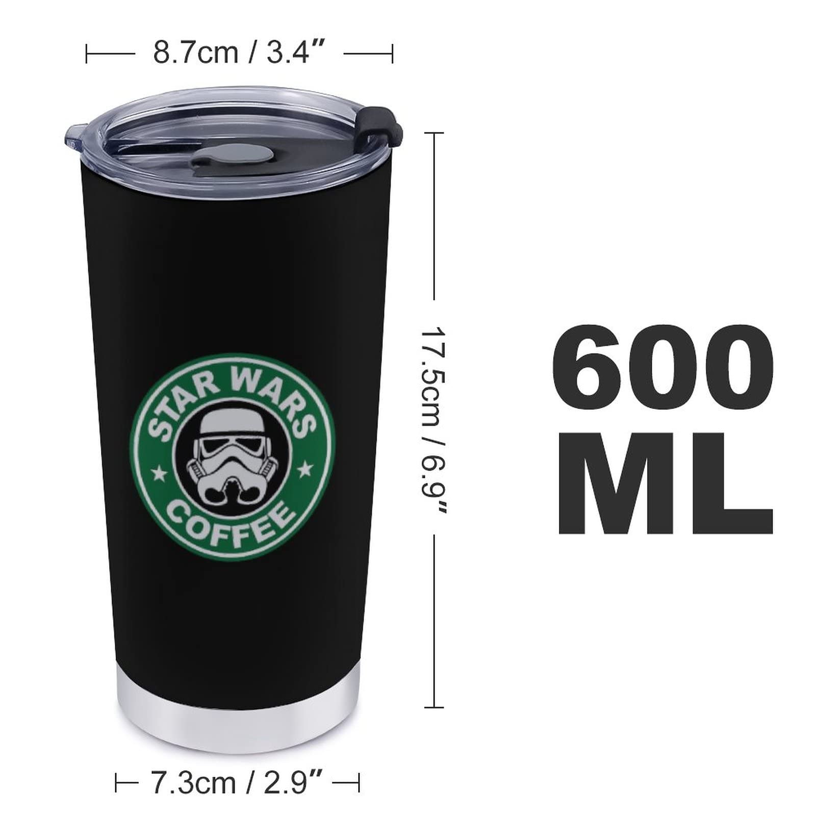 Amazon | スターウォーズ タンブラーグラス600ml真空断熱ダブル