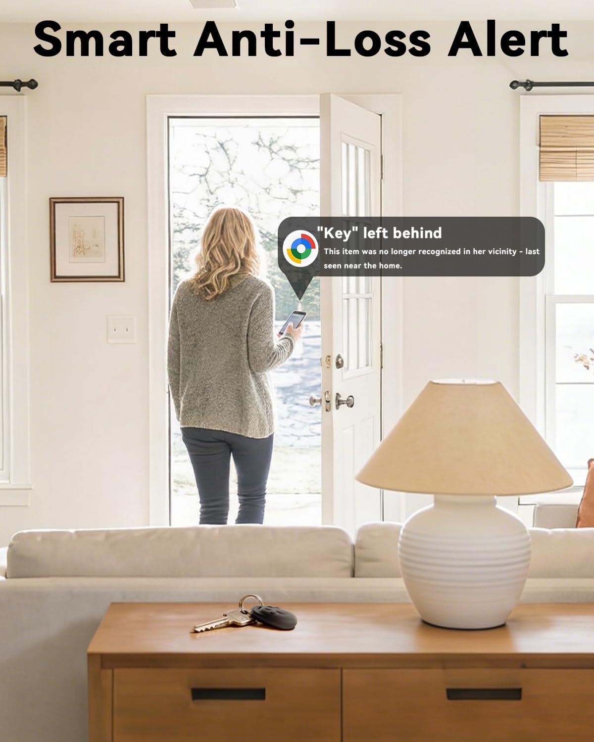 Android Air Tracker 4 Pack,Luggage Tracker Tags Compatible with Google Find Hub App (Android Only) Bluetooth Tracker with 4 Case Key Finder and Item Locator for Wallets, Backpack, Suitcases-Black - Image 3