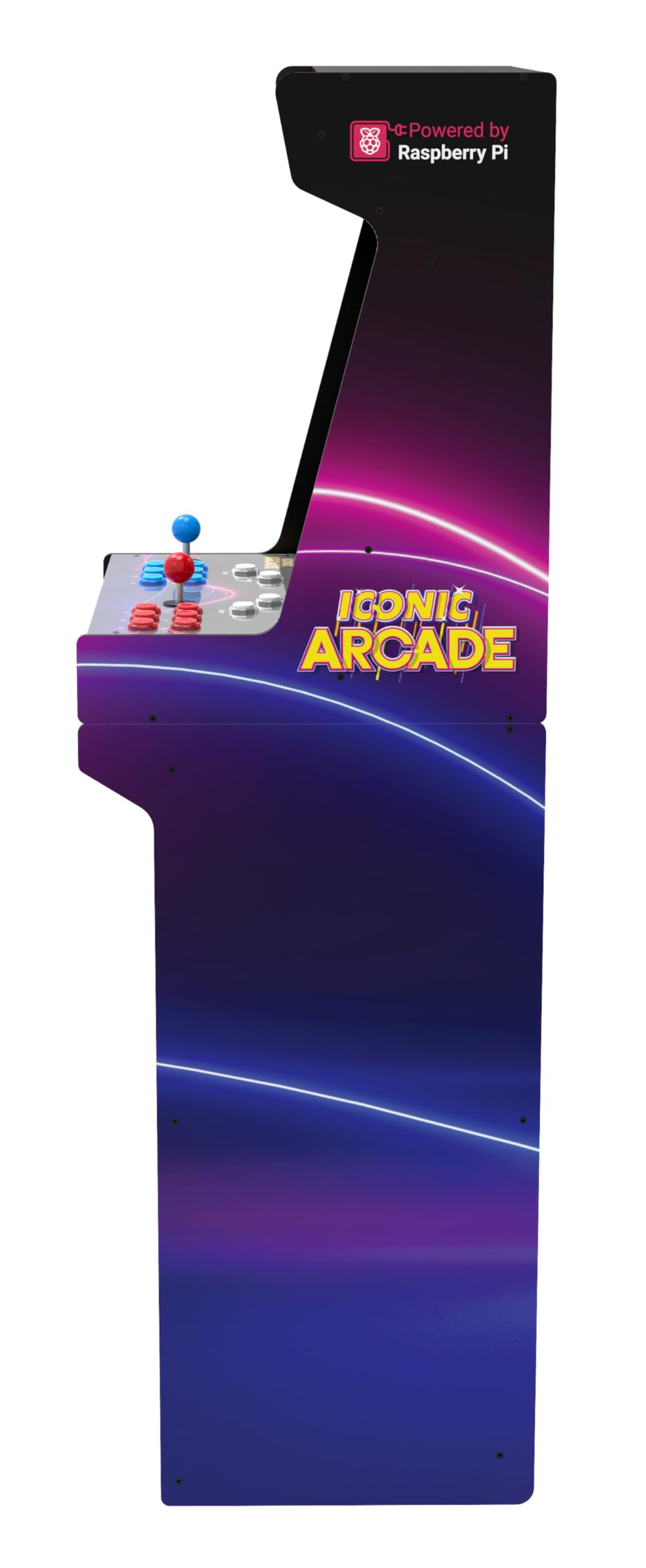 Konfigurowalna pełnowymiarowa szafka zręcznościowa 53.3 cm wyświetlacz retro do gier ponad 1000 gier 16 przycisków 2 joysticki