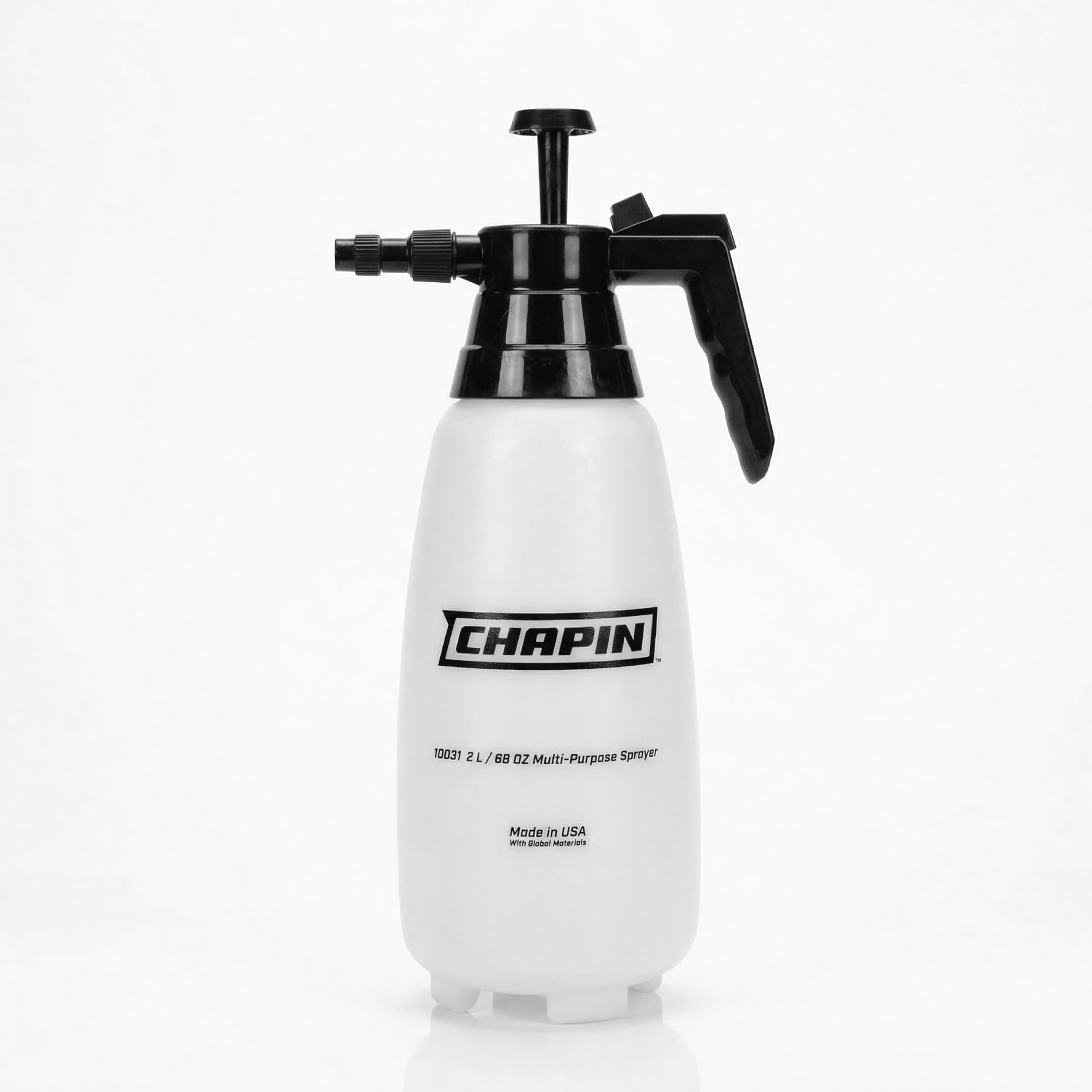 Photo 1 of ***BROKEN PUMP***Chapin 10031 Handheld Pump Sprayer, 68oz, Multi?Purpose, Lawn & Garden, Translucent Poly Tank, Adjustable Brass Nozzle, Thumb?Trigger Lock & in?Tank Filter for Fertilizer, Weed & Pest Applications***BROKEN PUMP***