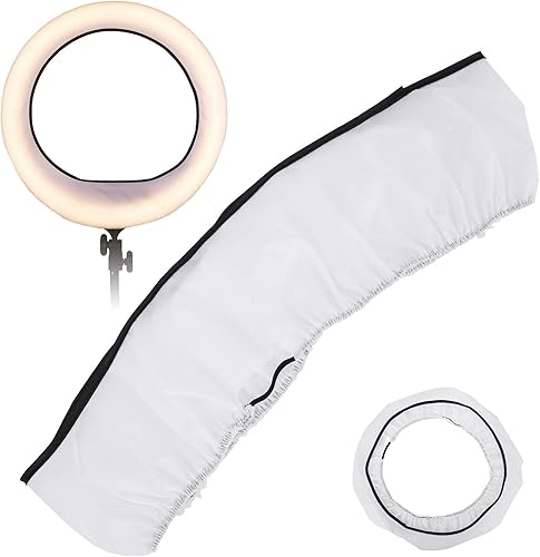 Miniatura 6 de Difusor de luz LED plegable de 1814 pulgadas, caja de luz de video para transmisión en vivo, video vlog fotografía (difusor circular de 14 pulgadas,