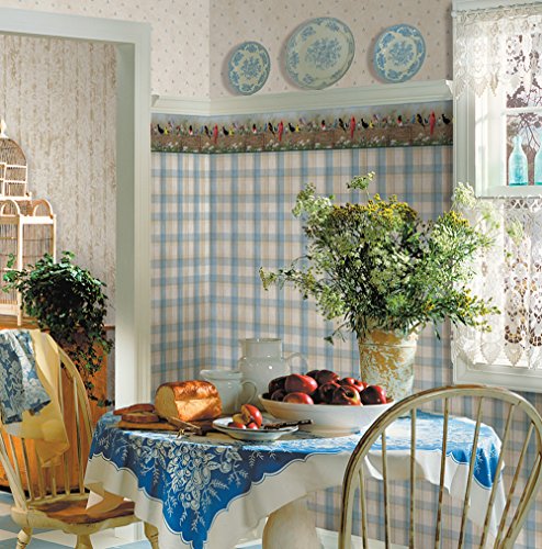 Beacon House Pur44671B Clarence Green Songbird Menagerie Portrait Border, Blue #TOP1