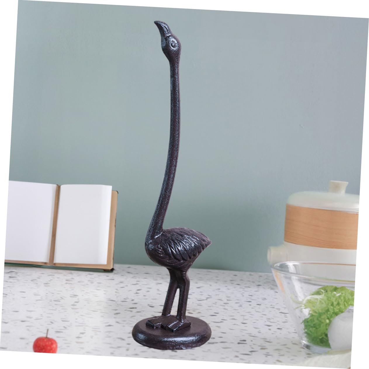 TOPBATHY Portarrollos De Cocina Metal Práctico Cocina Baño Encimera Hierro Robusto