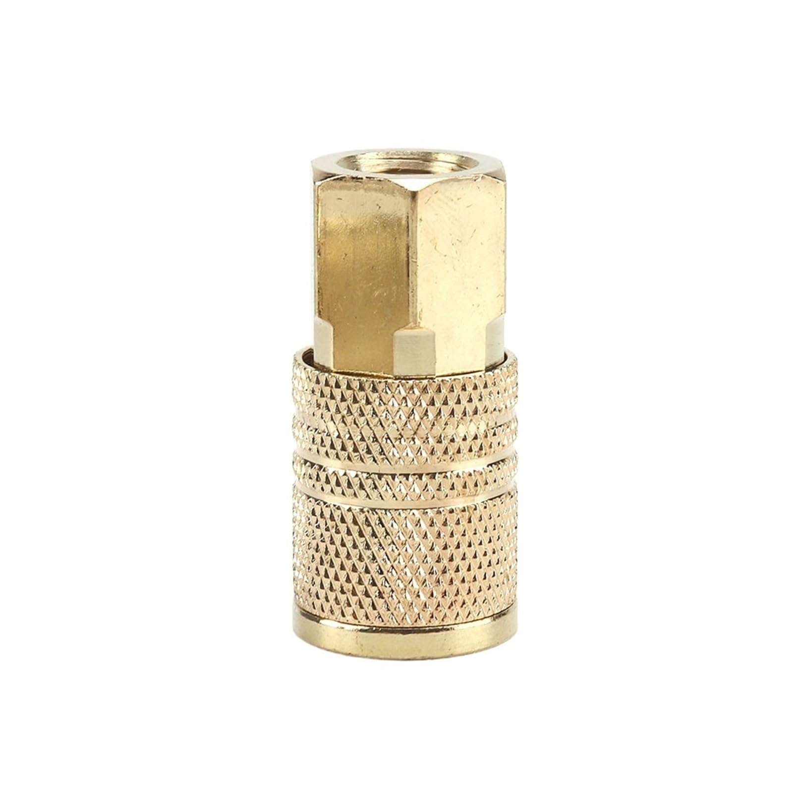 Padgcnor Women's One Color Air Line Connectors Air Line Hose Compressor Fittings 1/4" Npt Quick Coupler Connector Tools For Thread Solid Brass(1Pcs)
