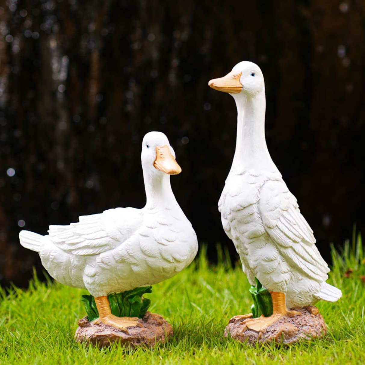 置物 アヒル 飾り物 鴨の置物 ガーデンアクセサリー ガーデン用品