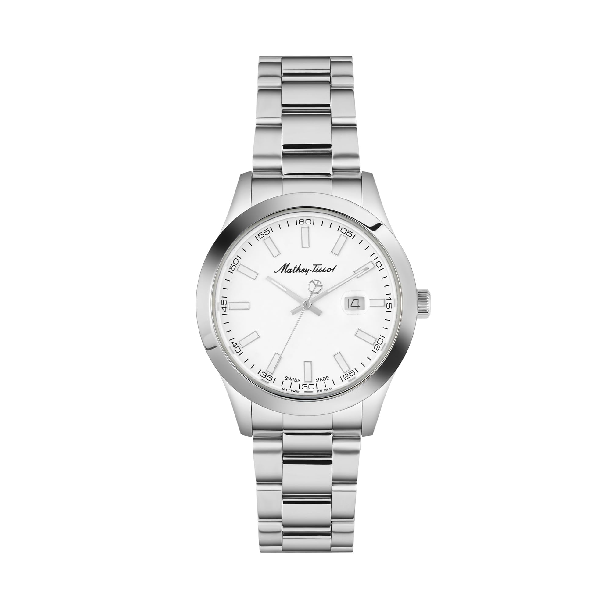 Mathey-Tissot Stainless Steel Men White Dial Ladies Analogue Watch D450Ai_SMU, Silver Band (B0C8N7ZNL8) Amazon Price History, Amazon Price Tracker