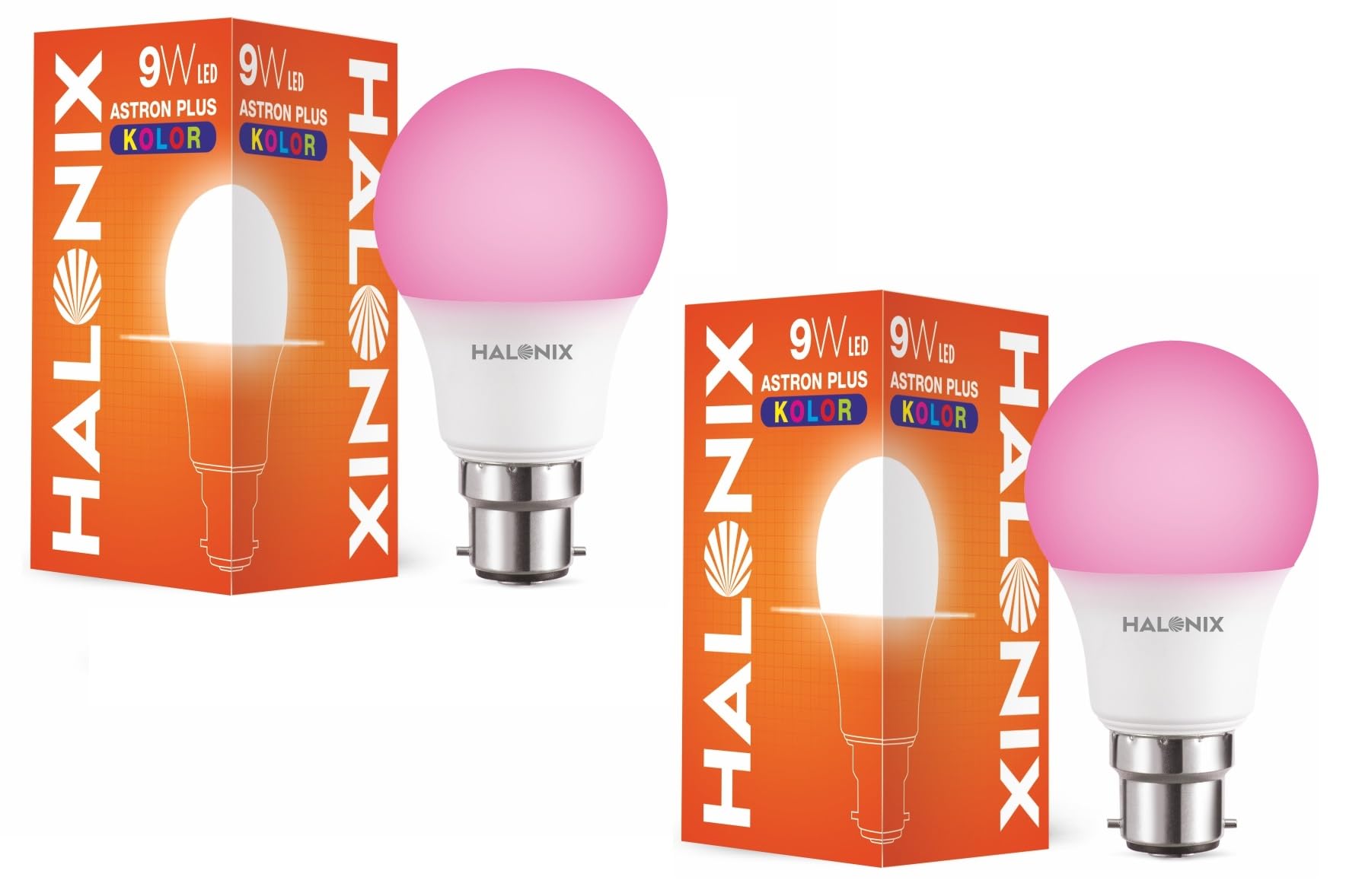 Halonix LED BULB ASTRON PLUS 9W B22 PINK PACK 2-picture-49