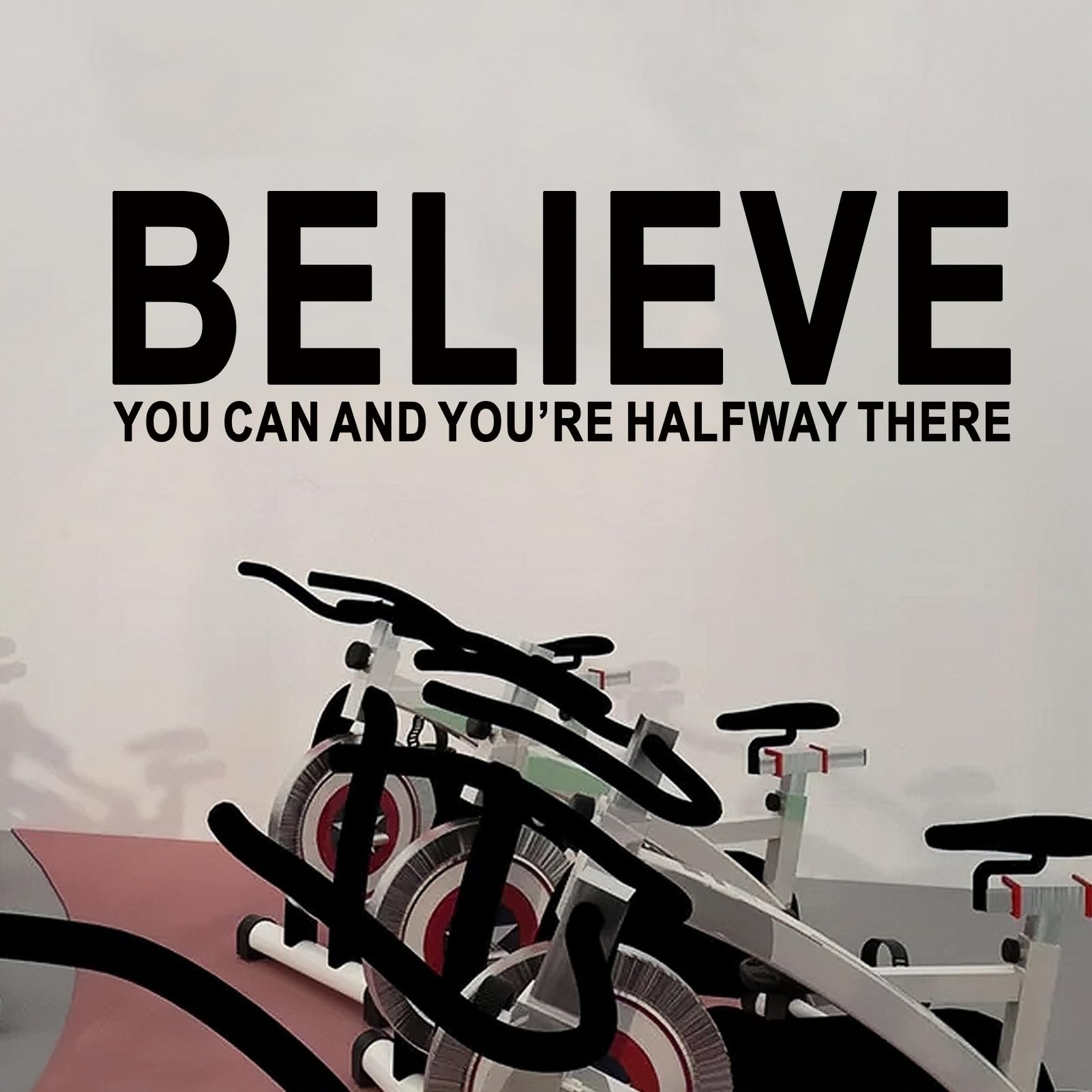 Inspirational Quotes Wall Stickers for Office: Motivational Gym School Classroom Garage Bedroom Vinyl Art Wall Decals - Image 4