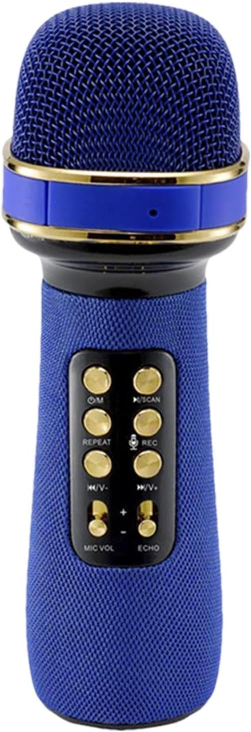 Cordless Microphone - Wireless Home Microphone, Microphone | Wireless Microphone Supplies With LED Lights, Professional Tuning Portable Cordless Mic Speaker For Smartphones