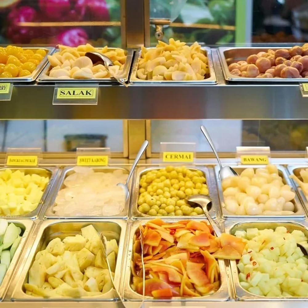 Cucchiai Da Portata In Acciaio Inox - Set Da 2, 25.5x7.1 Cm, Per Insalate, Zuppe E Servizio - Foto 10