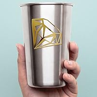 Vista 5 de Calcomanías transparentes de diamante cómic (oro metálico) Calcomanías de vinilo impermeables de alta calidad para teléfono portátil, accesorio