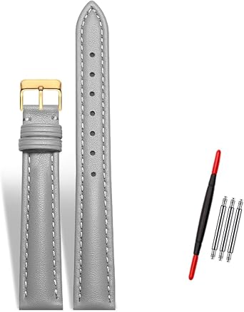 Women's Leather Watch Band 10-22mm Adjustable, Genuine Leather Replacement Watch Strap with Pin Buckle
