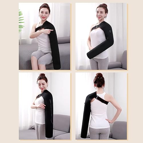 Miniatura 6 de Almohadilla térmica de mano para brazo y hombro para aliviar el dolor, muñequera calentada ultra larga, calentador de manos para tendinitis,