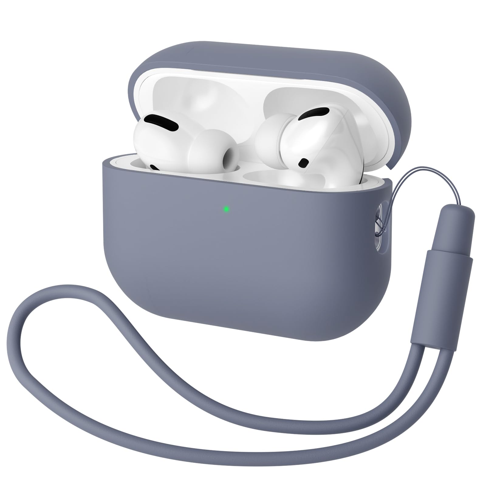 Mocarheri Funda Silicona Compatible con AirPods Pro 2.ª Generación, Ultradelgada Fundas Protectora de Silicona para AirPods Pro 2.ª Generación 2022,Menta Verde/Lavanda(2PCS) — view 21