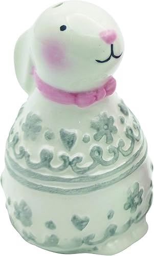 Miniatura 3 de Transpac Transpac - Juego de 2 saleros y pimenteros de cerámica de 3 pulgadas, multicolor, multicolor