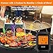 Nobebird Meat Thermometer Bluetooth, BBQ Thermometer Smart Cooking Bluetooth Thermometer with 6 Probes for Smoker Grilling Oven Kitchen, Support iOS & Android, FDA approved (Carrying Case Included)