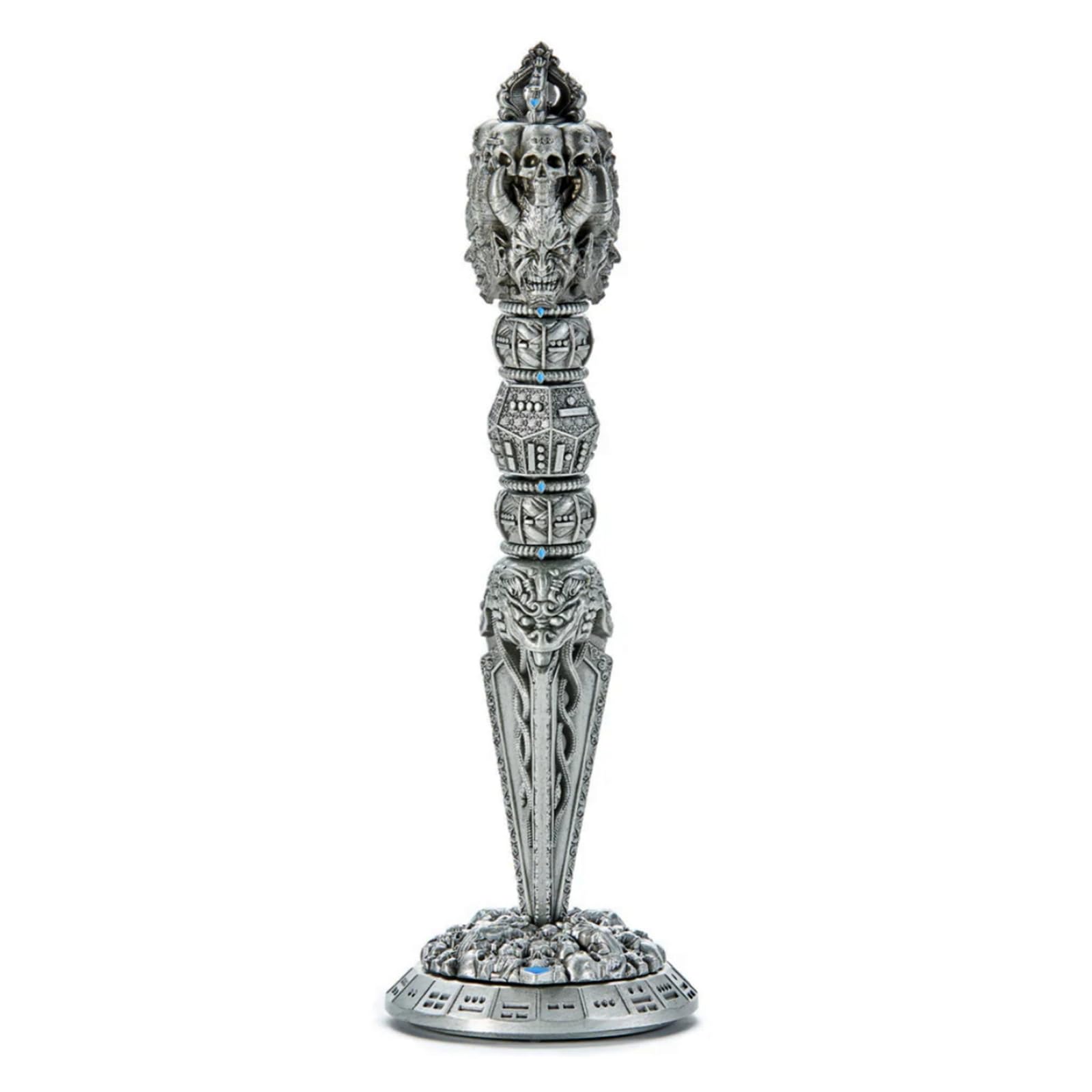 Magic Wand Unique DND Spinner Skull Dice Tower Roulette Mechanical Metal Dice Set for Role Playing Games — image 1