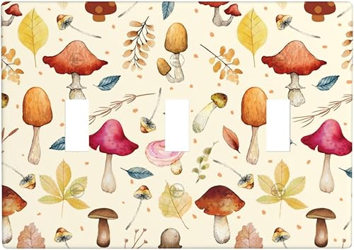 Miniatura 49 de Placas de pared para receptáculo de dispositivo dúplex de 1 banda, cubiertas de toma de corriente azul retro onduladas, cubiertas decorativas para