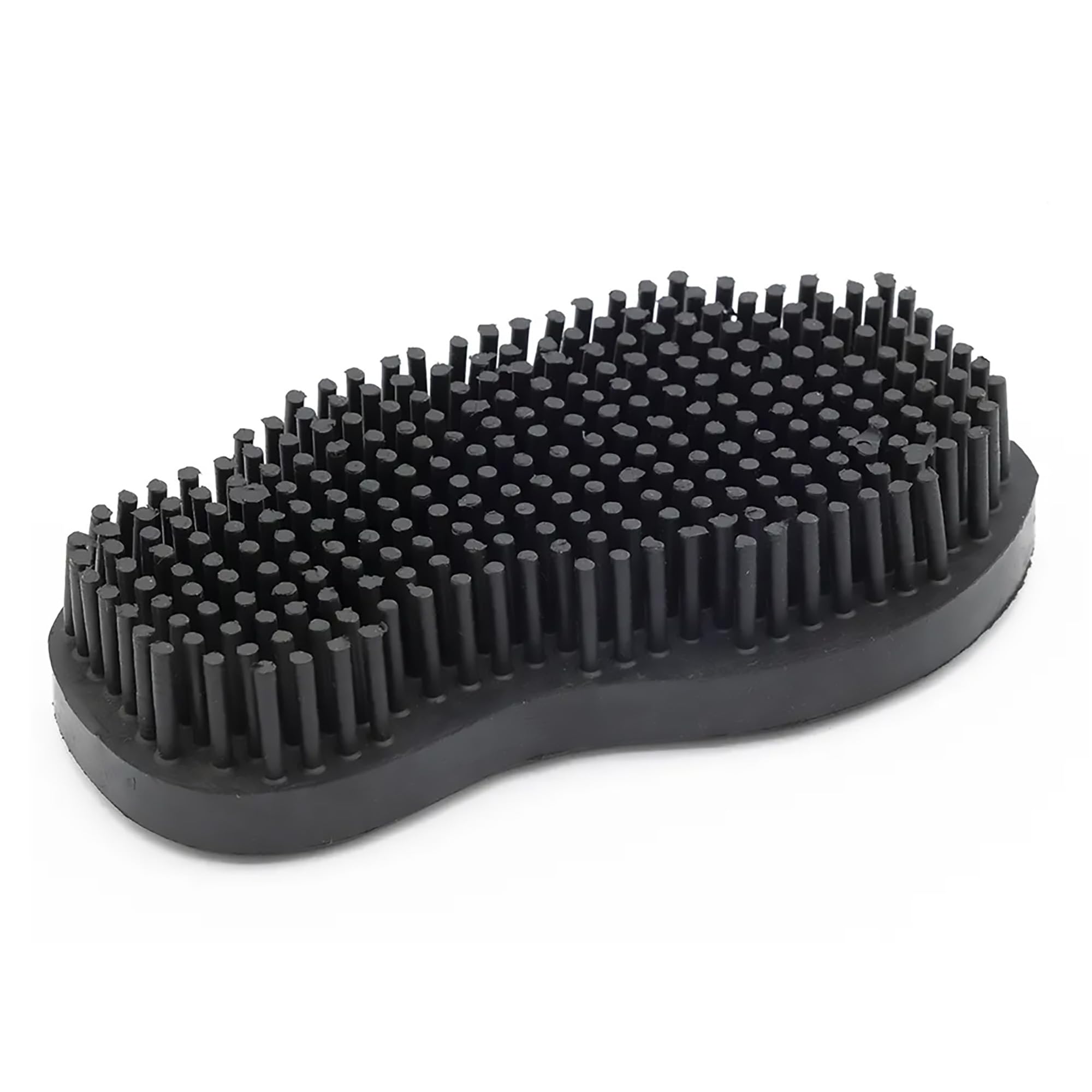 Grewal Equestrian Snuggy Groomer Curry für weiche Zähne, Gummi, Schwarz