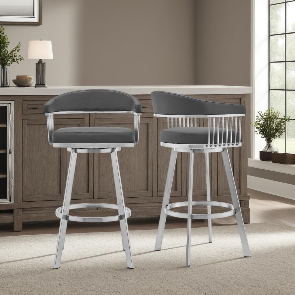 アルメンリビングArmen Living バースツール 360度回転 ハイチェア