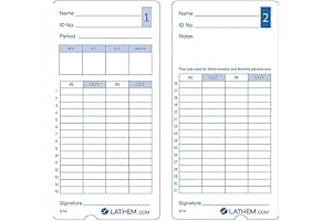 Lathem E14 Time Cards: A Flawless Solution for Precise Timekeeping