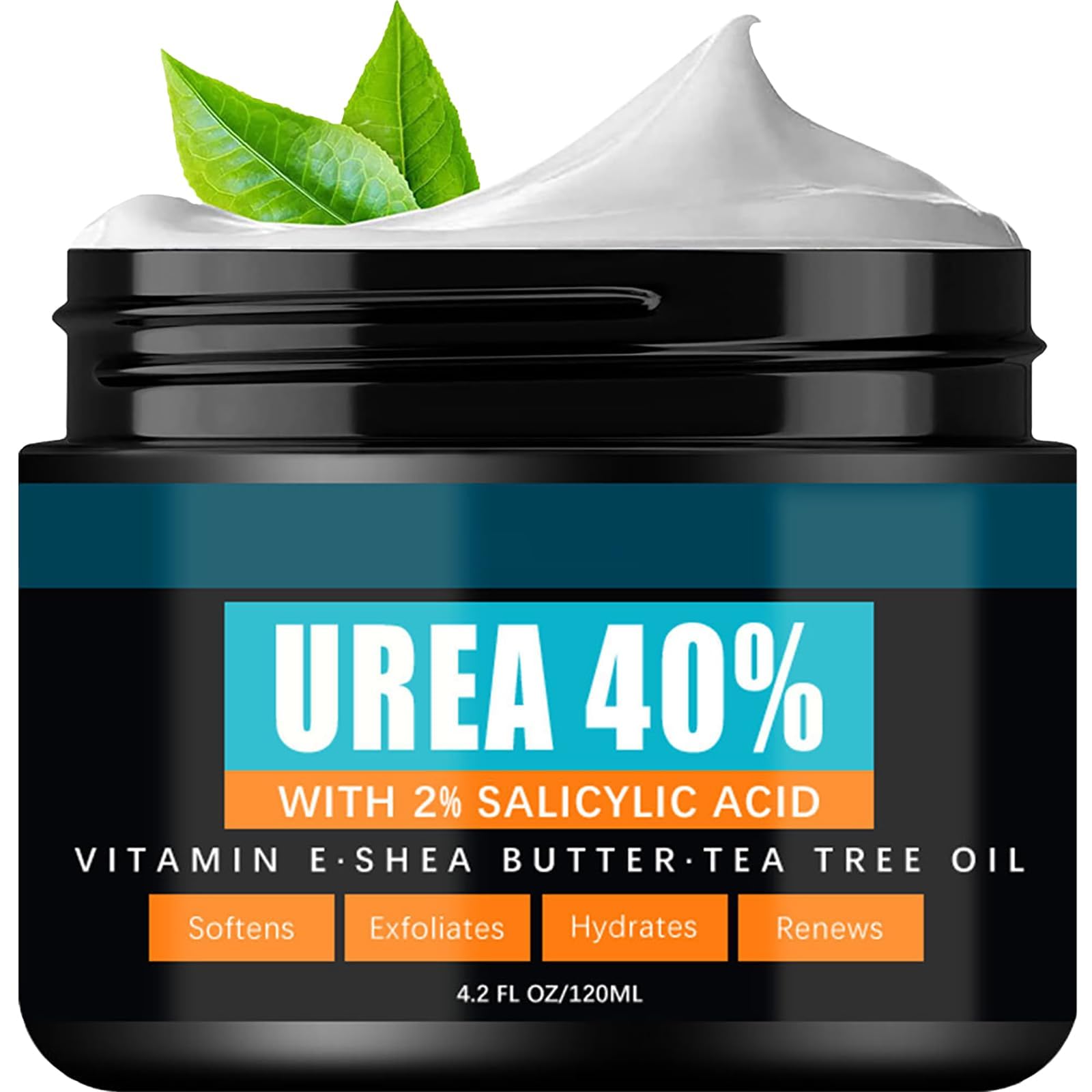 NALACAL Urea Cream 40 Percent for Feet - Urea Foot Cream for Dry Cracked Feet, Heels and Hands - Ultra Moisturizing Urea Cream - 40% Foot Cream - Skincare Cream for Callous Removal and Soften (120ml)