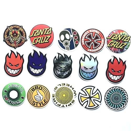 image for T-Kennal Skateboard Stickers | 100Pcs Skateboarding Stickers Pack Stic