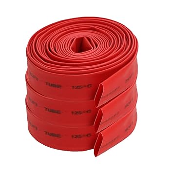 GREENARTZ 3Mtrs Heat Shrink Tube Sleeve Wire Insulation DC (8mm, Red)