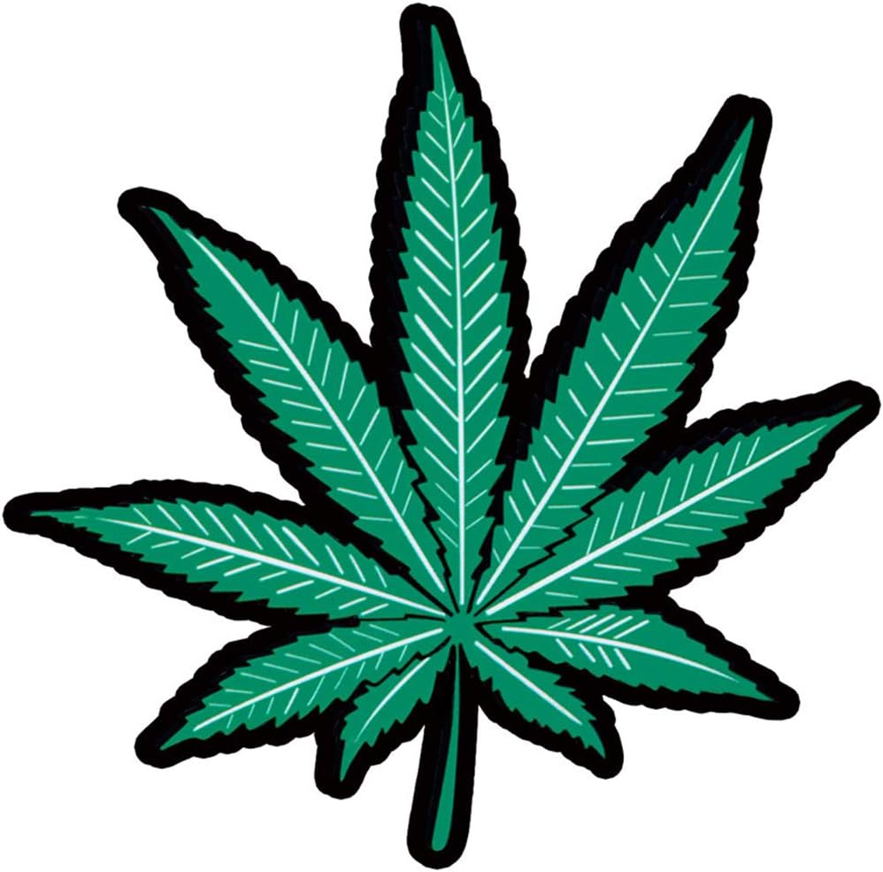 人気ブランドの Yooce マリファナリーフ 反射カーステッカー カニス 雑草 自動車 ビニールデカール ヘンプグラス