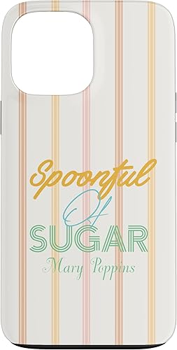 Funda para iPhone 13 Pro Max Disney Classic Mary Poppins Spoonful of Sugar Striped Case