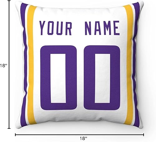 Miniatura 44 de ANTKING 2 paquetes de almohadas personalizadas con cualquier nombre y número para hombres, mujeres y niños Para Cincinnati