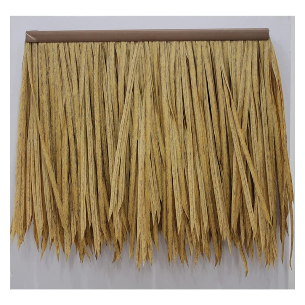 Tuile de chaume artificielle plastique décoration toit paille parcs bords mer jaune 6pcs