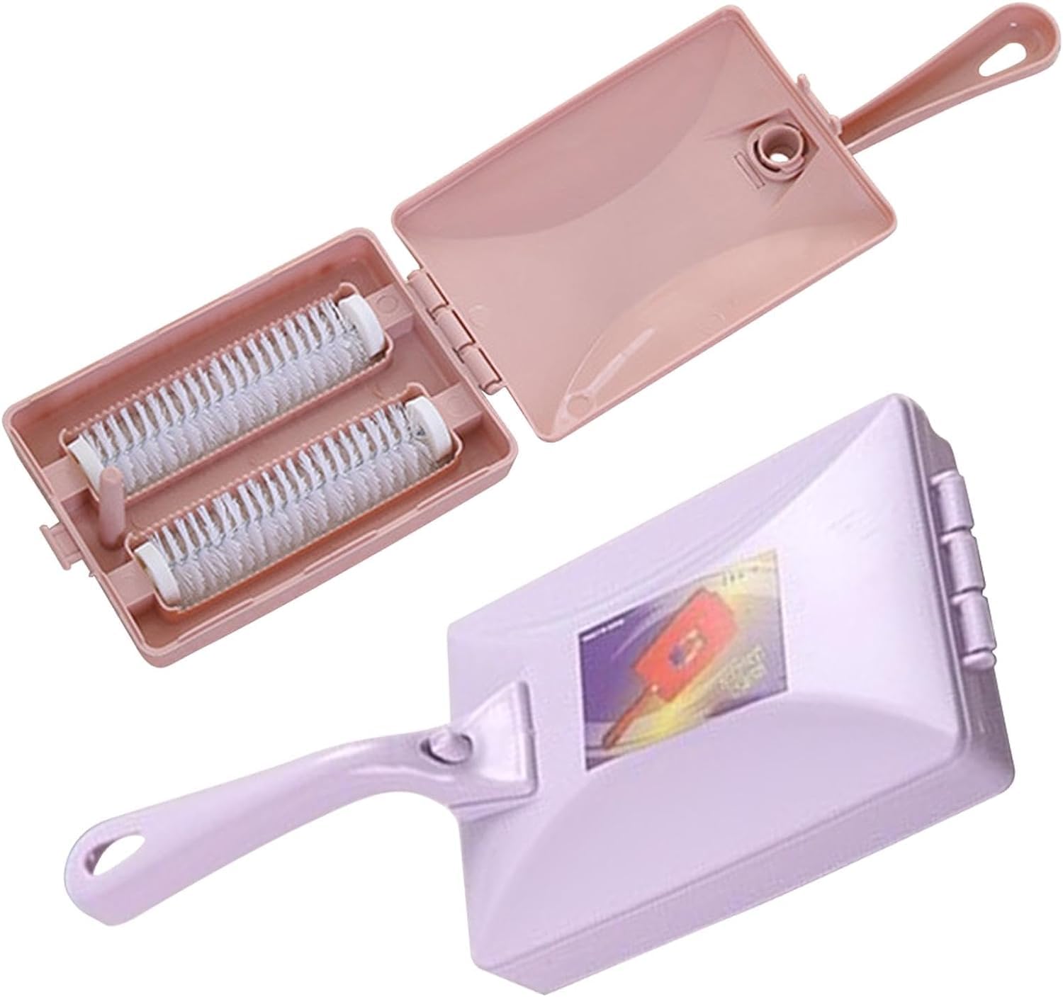 Carpet Debris Brush Double Brush Head Handheld Carpet Multi-Functional Roller Sweepers Blue Carpet Cleaning Brush Rug Renovator Tools 1 Pcs